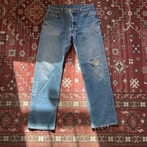Vintage Levi’s 501 Button-Fly Jeans 100% Cotton Size 32